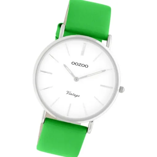 Oozoo Damen Armbanduhr Vintage Series C20303 Analog Leder grün UOC20303