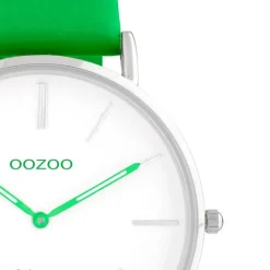 Oozoo Damen Armbanduhr Vintage Series Analog Leder grün UOC20279