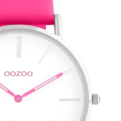 Oozoo Damen Armbanduhr Vintage Series Analog Leder pink UOC20280