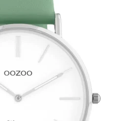 Oozoo Damen Armbanduhr Vintage Series Analog Leder grün UOC20251