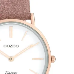 Oozoo Damen Armbanduhr Vintage C20157 Analog Leder rosa UOC20157