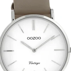 Oozoo Damen Armbanduhr Vintage Analog Leder braun UOC20085