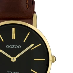 Oozoo Damen Armbanduhr Vintage Analog Leder braun UOC9838A