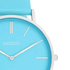 Oozoo Damen Armbanduhr Vintage Analog Leder blau UOC20322