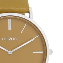 Oozoo Damen Armbanduhr Vintage Analog Leder olivgrün UOC20326