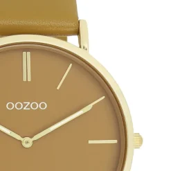 Oozoo Damen Armbanduhr Vintage Analog Leder olivgrün UOC20327
