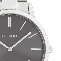 Oozoo Damen Armbanduhr Vintage Series Analog Metall silber UOC20021