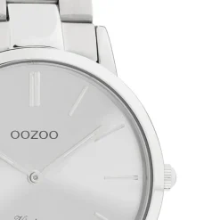 Oozoo Damen Armbanduhr Vintage Series Analog Metall silber UOC20027