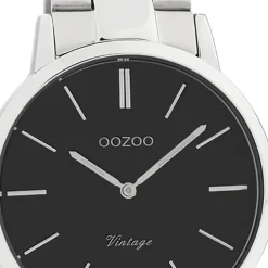 Oozoo Damen Armbanduhr Vintage Series Analog Metall silber UOC20031