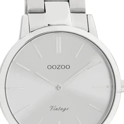 Oozoo Damen Armbanduhr Vintage Series Analog Metall silber UOC20039