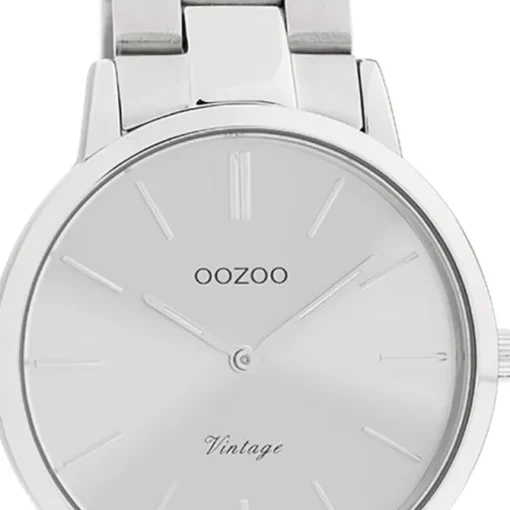 Oozoo Damen Armbanduhr Vintage Series Analog Metall silber UOC20039