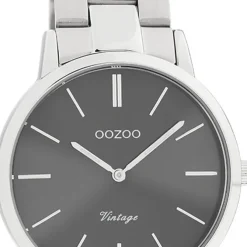 Oozoo Damen Armbanduhr Vintage Series Analog Metall silber UOC20042