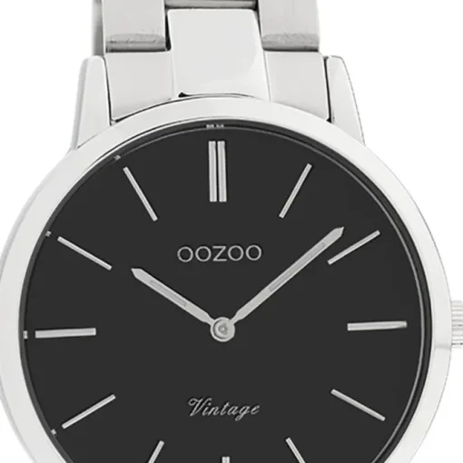 Oozoo Damen Armbanduhr Vintage Series Analog Metall silber UOC20043