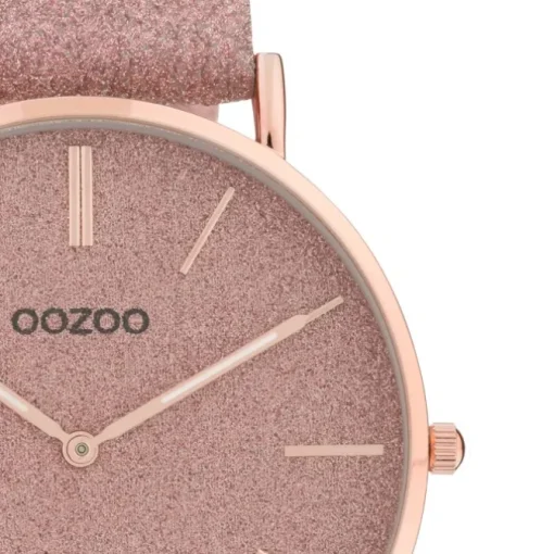 Oozoo Damen Armbanduhr Vintage Series Analog Leder rosa UOC20161