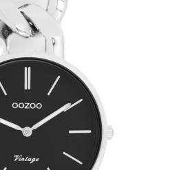 Oozoo Damen Armbanduhr Vintage Series Analog Metall silber UOC20356