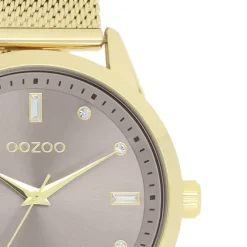 Oozoo Damen Armbanduhr Vintage Series Analog Metall gold UOC11357