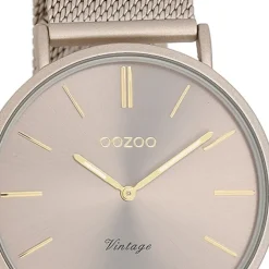 Oozoo Damen Armbanduhr Vintage Series Analog Metall braun UOC20336