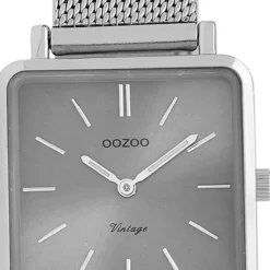 Oozoo Damen Armbanduhr Vintage Series Analog Metall silber UOC9842A