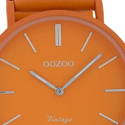 Oozoo Damen Armbanduhr Vintage Series Analog Metall orange UOC9880A