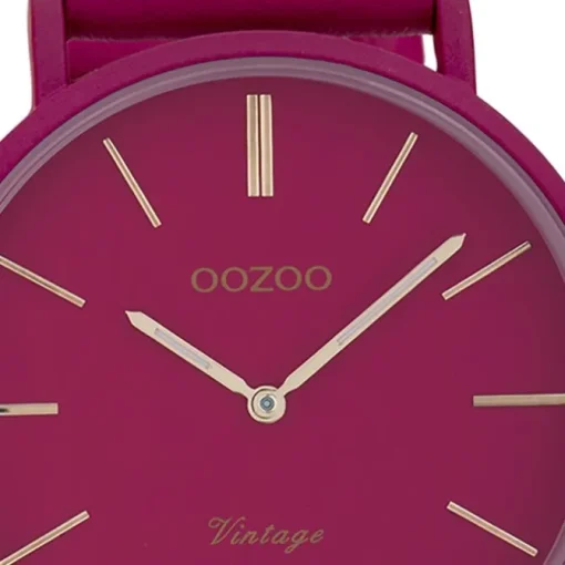 Oozoo Damen Armbanduhr Vintage Series Analog Metall pink UOC9882A