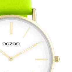 Oozoo Damen Armbanduhr Vintage Series C20305 Analog Leder gelbgrün UOC20305