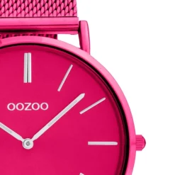 Oozoo Damen Armbanduhr Vintage Series C20275 Analog Metall Mesh pink UOC20275