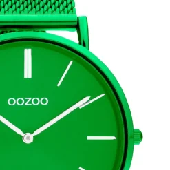 Oozoo Damen Armbanduhr Vintage Series C20273 Analog Metall Mesh grün UOC20273