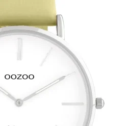 Oozoo Damen Armbanduhr Vintage Series C20301 Analog Leder sand gelbgrün UOC20301