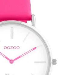 Oozoo Damen Armbanduhr Vintage Series Analog Leder pink UOC20285