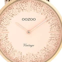 Oozoo Damen Armbanduhr Vintage C20127 Analog Leder roségold UOC20127