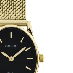 Oozoo Damen Armbanduhr Vintage Series Analog Metall Mesh gold UOC20259