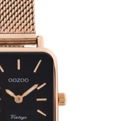 Oozoo Damen Armbanduhr Vintage Series Analog Metall Mesh rosegold UOC20270