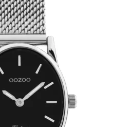 Oozoo Damen Armbanduhr Vintage Series Analog Metall Mesh silber UOC20257