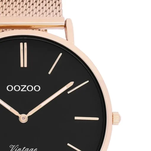 Oozoo Damen Armbanduhr Vintage Series C9925A Analog Edelstahl roségold UOC9925A
