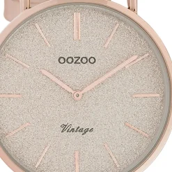 Oozoo Damen Armbanduhr Vintage Series C20205 Analog Leder rosa UOC20205