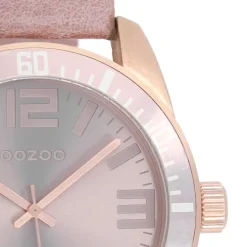 Oozoo Damen Armbanduhr Vintage Series Analog Leder rose UOC5742A