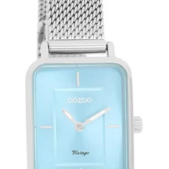 Oozoo Damen Armbanduhr Vintage Series Analog Metall silber UOC20351
