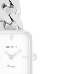 Oozoo Damen Armbanduhr Vintage Series Analog Metall silber UOC20360