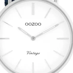Oozoo Damen Armbanduhr Vintage C20218 Analog Leder dunkelblau UOC20218