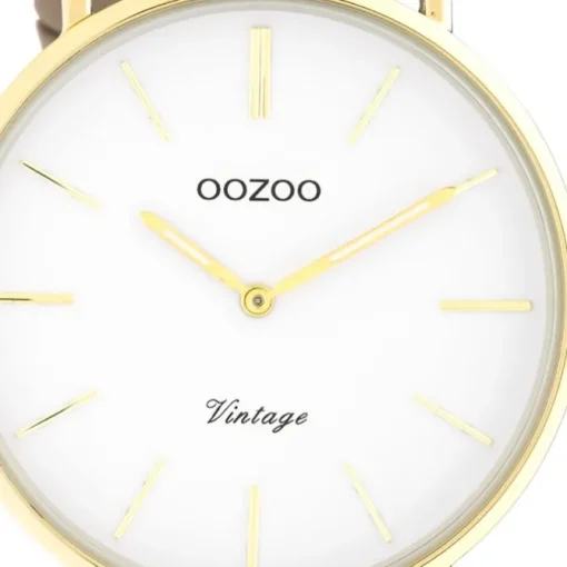 Oozoo Damen Armbanduhr Vintage C20220 Analog Leder braun UOC20220