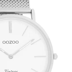Oozoo Damen Armbanduhr Vintage Series C9901A Analog Edelstahl silber UOC9901A