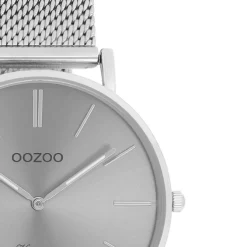 Oozoo Damen Armbanduhr Vintage Series C9938A Analog Edelstahl silber UOC9938A