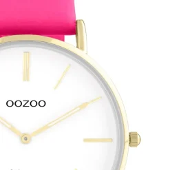 Oozoo Damen Armbanduhr Vintage Series C20309 Analog Leder pink UOC20309