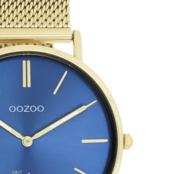 Oozoo Damen Armbanduhr Vintage Series Analog Metall Mesh gold UOC20291