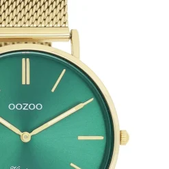 Oozoo Damen Armbanduhr Vintage Series Analog Metall Mesh gold UOC20295