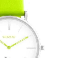 Oozoo Damen Armbanduhr Vintage Series Analog Leder hellgrün UOC20281