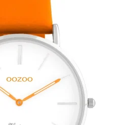 Oozoo Damen Armbanduhr Vintage Series Analog Leder orange UOC20283