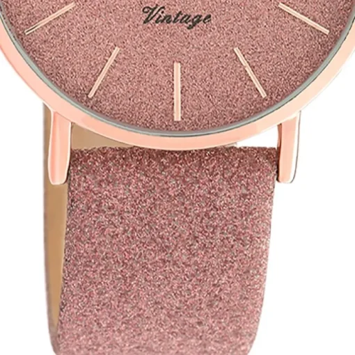 Oozoo Damen Armbanduhr Vintage Series C20201 Analog Leder rosa UOC20201