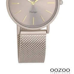 Oozoo Damen Armbanduhr Vintage Series Analog Metall braun UOC20338