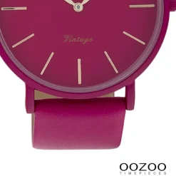 Oozoo Damen Armbanduhr Vintage Series Analog Metall pink UOC9882A